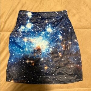 Blackmilk Galaxy Blue mini Skirt